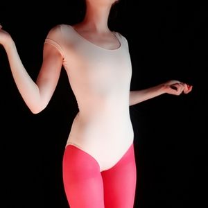 Light pink Bloch dance leotard + tights♡